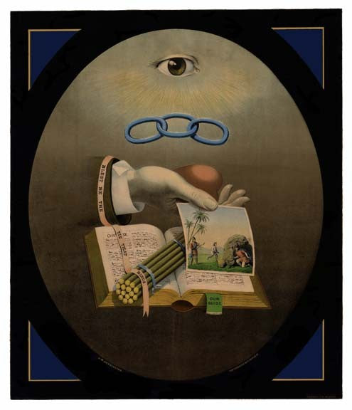 Odd Fellows Heart and Bible Art Print
