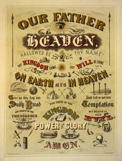 Odd Fellows Lord's Prayer Art Print