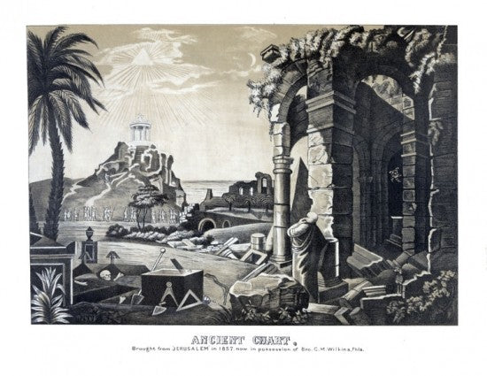 Ancient Masonic Chart Art Print — Version 2