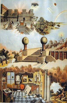 Ancient Masonic Chart Art Print — Version 4