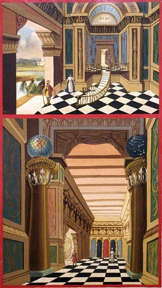 Fellowcraft Tracing Board Art Print — Version 2