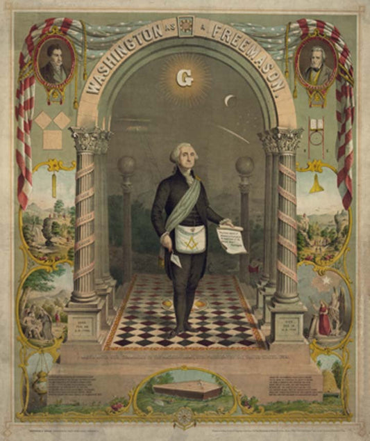 George Washington as Master Mason Art Print