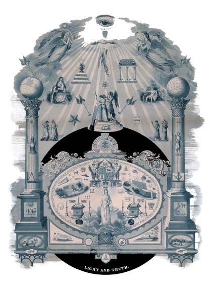 Light and Truth Masonic Art Print — 12x18