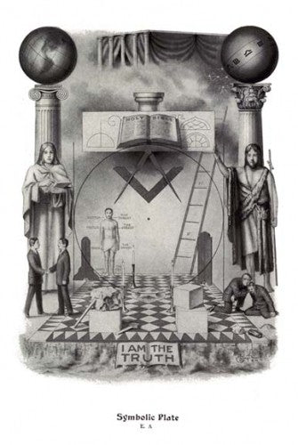 Masonic Symbolic Plate — Entered Apprentice Art Print