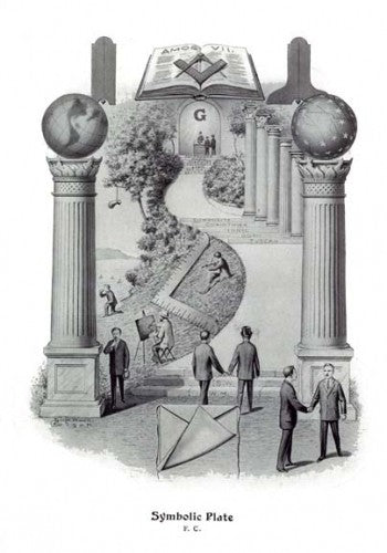 Masonic Symbolic Plate — Fellowcraft Art Print