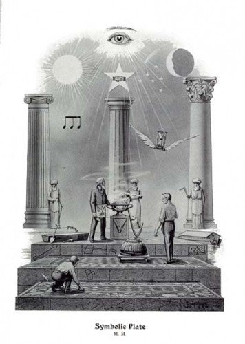 Masonic Symbolic Plate — Master Mason Art Print