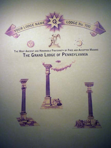 Personalized Masonic Lodge Plate Art Print