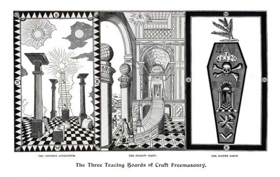 Three Degrees in Freemasonry Art Print