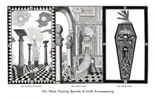 Three Degrees in Freemasonry Art Print