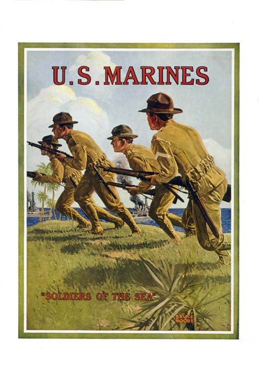 USMC Soldiers of the Sea Art Print — 12x18